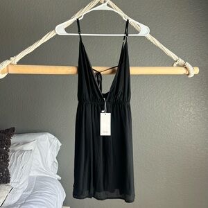 NWT Tobi Black Sleeveless Mini Dress Size: S